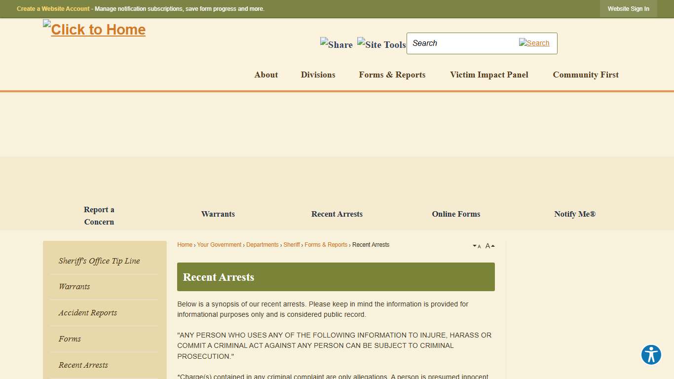 Recent Arrests | Washington County, NY - Official Website