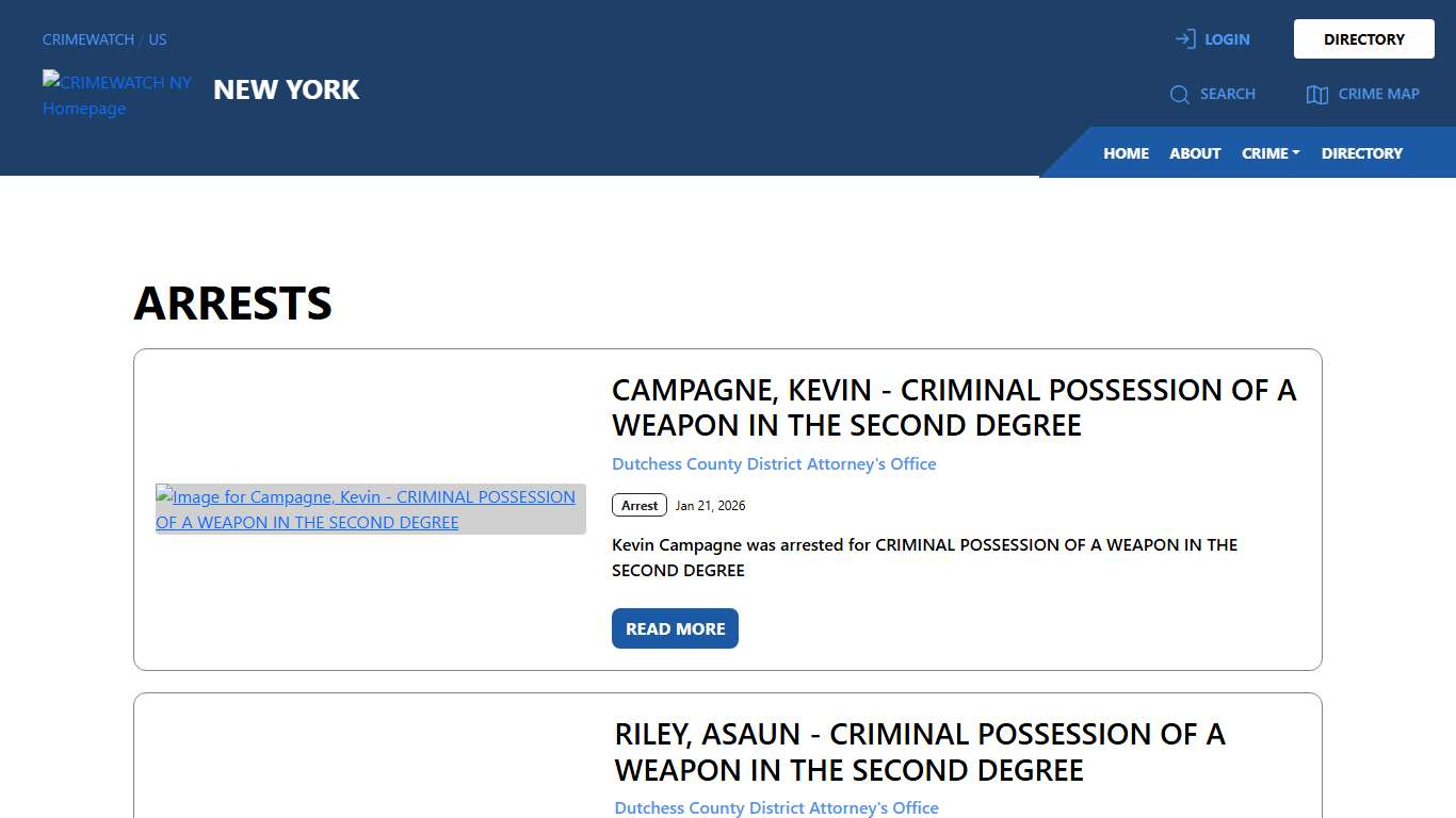 New York Arrests | CRIMEWATCH